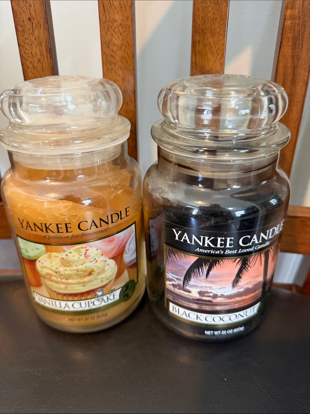 Set of 2 Yankee Candle Jars